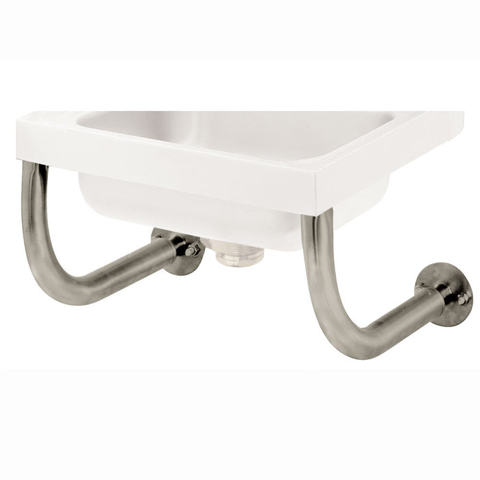 Advance Tabco 7-PS-24 Tubular Wall Support Brackets for Sinks - 10x14" Bowl, Splash Mount Faucet-cityfoodequipment.com