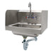 Advance Tabco 7-PS-40 Wall Mount Commercial Hand Sink w/ 14"L x 10"W x 5"D Bowl, Side Splashes-cityfoodequipment.com