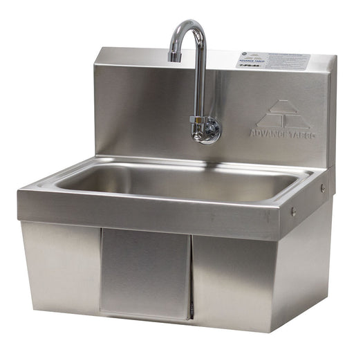 Advance Tabco 7-PS-44 Wall Mount Commercial Touchless Hand Sink w/ 14"L x 10"W x 5"D Bowl, Gooseneck Faucet-cityfoodequipment.com