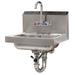 Advance Tabco 7-PS-50 Wall Mount Commercial Hand Sink w/ 14"L x 10"W x 5"D Bowl, Standard Faucet-cityfoodequipment.com