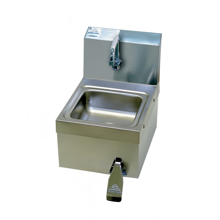 Advance Tabco 7-PS-63 Wall Mount Commercial Touchless Hand Sink w/ 9"L x 9"W x 5"D Bowl, Knee Valve-cityfoodequipment.com