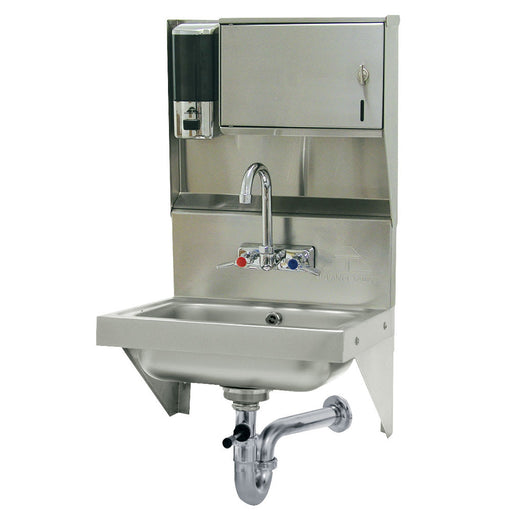 Advance Tabco 7-PS-69 Wall Mount Commercial Hand Sink w/ 14"L x 10"W x 5"D Bowl, Wrist Handles-cityfoodequipment.com