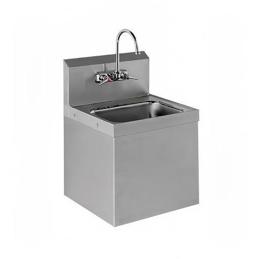 Advance Tabco 7-PS-747 Wall Mount Commercial Hand Sink w/ 14"L x 10"W x 5"D Bowl, Gooseneck Faucet-cityfoodequipment.com
