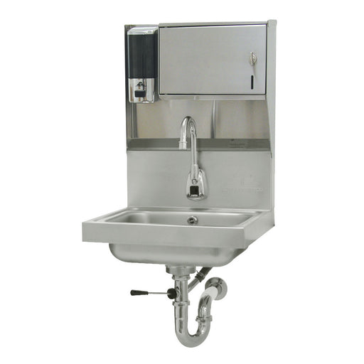 Advance Tabco 7-PS-81 Wall Mount Commercial Touchless Hand Sink w/ 14"L x 10"W x 5"D Bowl, Electronic Faucet-cityfoodequipment.com