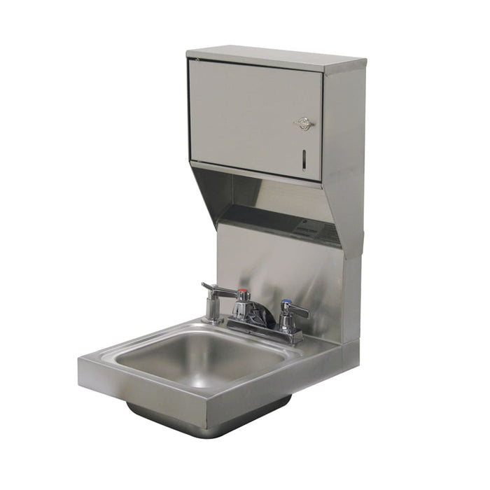 Advance Tabco 7-PS-83 Wall Mount Commercial Hand Sink w/ 9"L x 9"W x 5"D Bowl, Soap Dispenser-cityfoodequipment.com