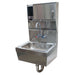 Advance Tabco 7-PS-85 Wall Mount Commercial Hand Sink w/ 14"L x 10"W x 5"D Bowl, Soap Dispenser-cityfoodequipment.com
