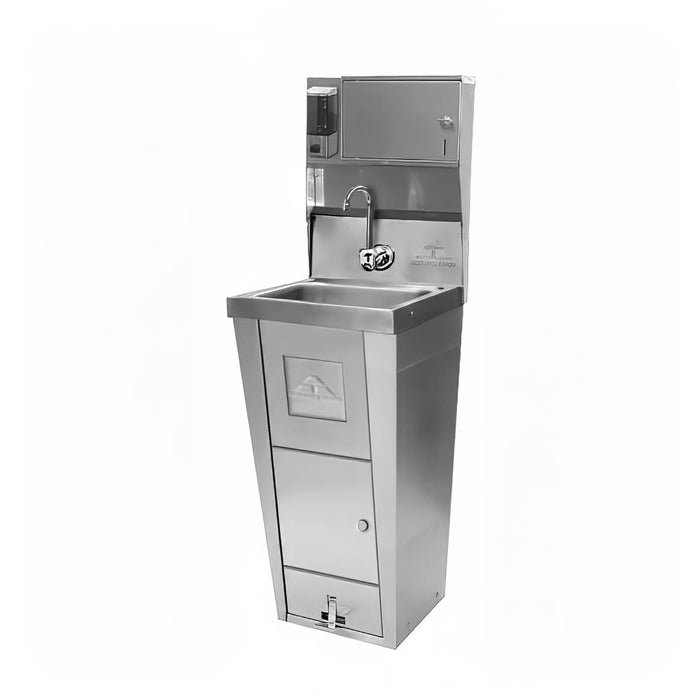 Advance Tabco 7-PS-99 Pedestal Commercial Touchless Hand Sink w/ 14"L x 10"W x 5"D Bowl, Pedal Valve-cityfoodequipment.com