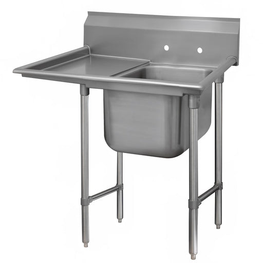 Advance Tabco 9-1-24-36L 58" 1 Compartment Sink w/ 16"L x 20"W Bowl, 12" Deep-cityfoodequipment.com