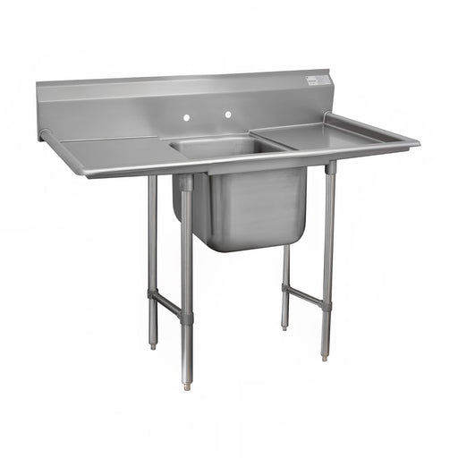 Advance Tabco 9-1-24-36RL 90" 1 Compartment Sink w/ 16"L x 20"W Bowl, 12" Deep-cityfoodequipment.com