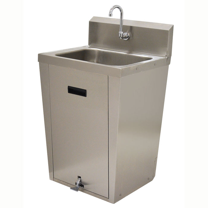 Advance Tabco 7-PS-86 Pedestal Commercial Touchless Hand Sink w/ 20"L x 16"W x 8"D Bowl, Pedal Valve-cityfoodequipment.com
