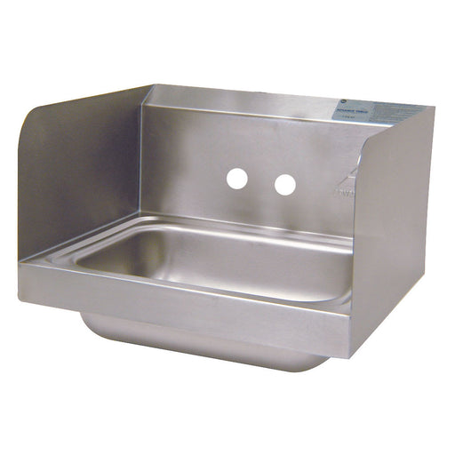 Advance Tabco 7-PS-66-NF Wall Mount Commercial Hand Sink w/ 14"L x 10"W x 5"D Bowl, Side Splashes-cityfoodequipment.com