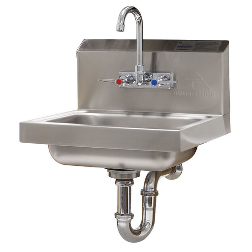 Advance Tabco 7-PS-54 Wall Mount Commercial Hand Sink w/ 14"L x 10"W x 5"D Bowl, Standard Faucet-cityfoodequipment.com