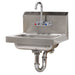 Advance Tabco 7-PS-54 Wall Mount Commercial Hand Sink w/ 14"L x 10"W x 5"D Bowl, Standard Faucet-cityfoodequipment.com