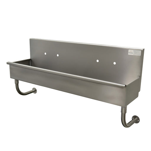 Advance Tabco 19-18-40 40"W Wall Mount Multiwash Hand Sink w/ (2) Faucet Holes, Basket Drain-cityfoodequipment.com