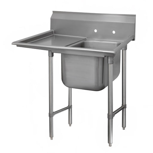 Advance Tabco 9-21-20-18L 44" 1 Compartment Sink w/ 20"L x 20"W Bowl, 12" Deep-cityfoodequipment.com
