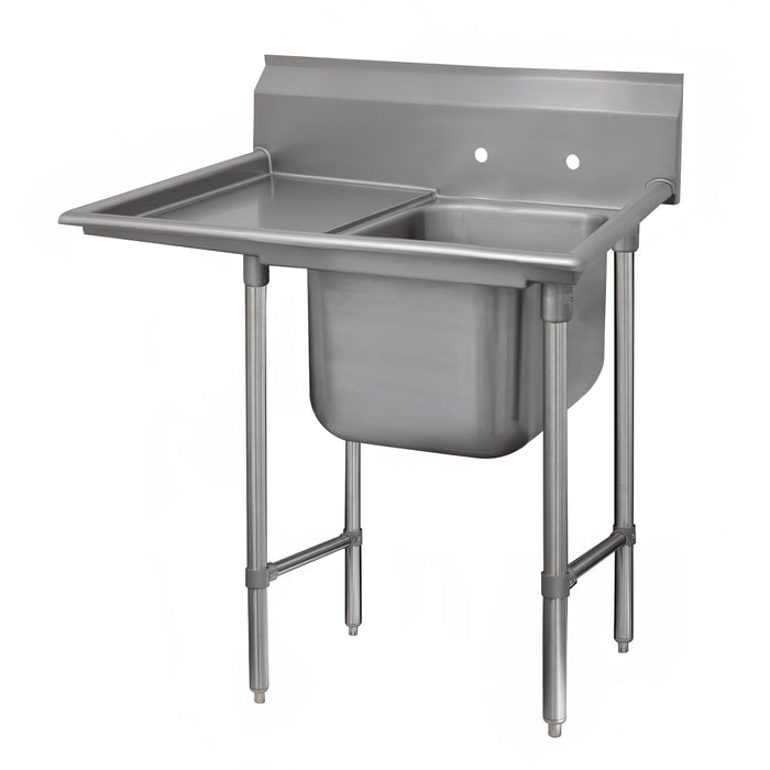 Advance Tabco 9-21-20-18L 44" 1 Compartment Sink w/ 20"L x 20"W Bowl, 12" Deep-cityfoodequipment.com