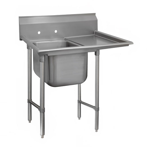 Advance Tabco 9-21-20-18R 44" 1 Compartment Sink w/ 20"L x 20"W Bowl, 12" Deep-cityfoodequipment.com