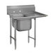 Advance Tabco 9-21-20-18R 44" 1 Compartment Sink w/ 20"L x 20"W Bowl, 12" Deep-cityfoodequipment.com