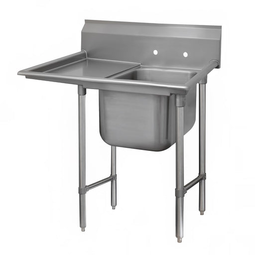 Advance Tabco 9-21-20-24L 50" 1 Compartment Sink w/ 20"L x 20"W Bowl, 12" Deep-cityfoodequipment.com