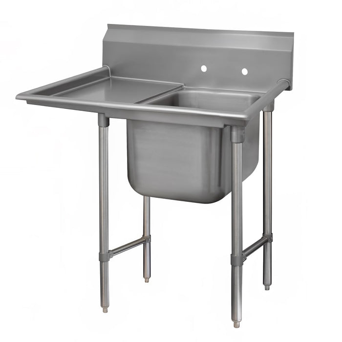 Advance Tabco 9-21-20-36L 62" 1 Compartment Sink w/ 20"L x 20"W Bowl, 12" Deep-cityfoodequipment.com