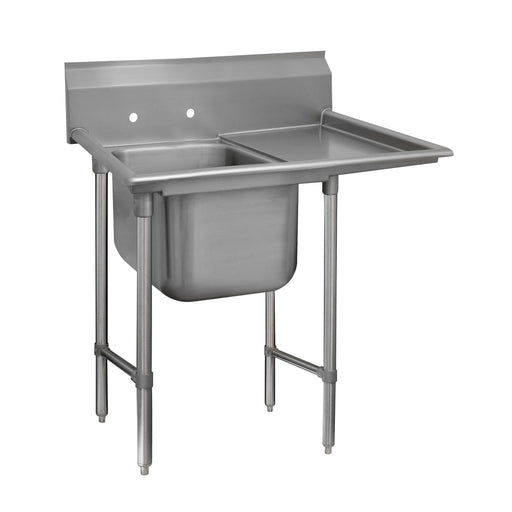 Advance Tabco 9-21-20-36R 62" 1 Compartment Sink w/ 20"L x 20"W Bowl, 12" Deep-cityfoodequipment.com