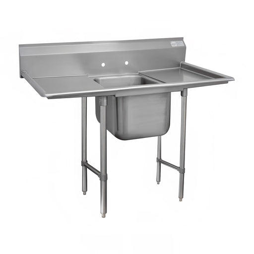 Advance Tabco 9-21-20-36RL 94" 1 Compartment Sink w/ 20"L x 20"W Bowl, 12" Deep-cityfoodequipment.com