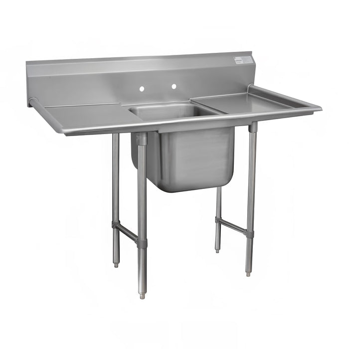 Advance Tabco 9-21-20-36RL 94" 1 Compartment Sink w/ 20"L x 20"W Bowl, 12" Deep-cityfoodequipment.com