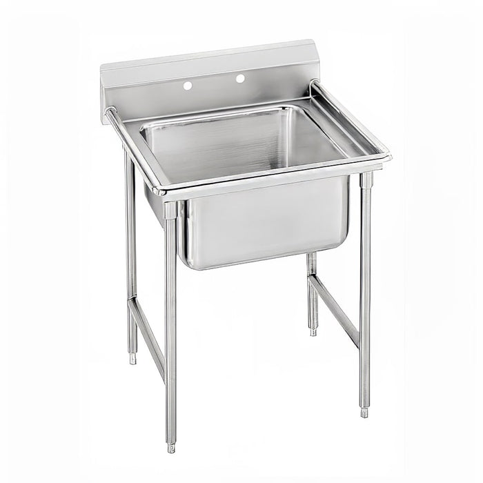 Advance Tabco 94-1-24 27" 1 Compartment Sink w/ 16"L x 20"W Bowl, 14" Deep-cityfoodequipment.com