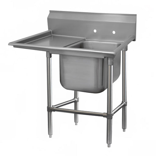 Advance Tabco 9-41-24-24L 54" 1 Compartment Sink w/ 24"L x 24"W Bowl, 12" Deep-cityfoodequipment.com