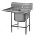 Advance Tabco 94-1-24-36L 58" 1 Compartment Sink w/ 16"L x 20"W Bowl, 14" Deep-cityfoodequipment.com