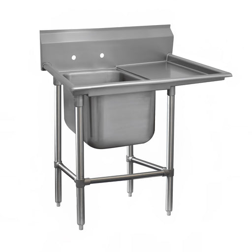 Advance Tabco 94-1-24-36R 58" 1 Compartment Sink w/ 16"L x 20"W Bowl, 14" Deep-cityfoodequipment.com