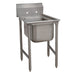 Advance Tabco 93-1-24 27" 1 Compartment Sink w/ 16"L x 20"W Bowl, 12" Deep-cityfoodequipment.com