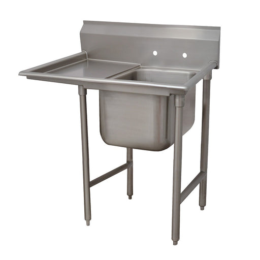 Advance Tabco 93-1-24-18L 40" 1 Compartment Sink w/ 16"L x 20"W Bowl, 12" Deep-cityfoodequipment.com