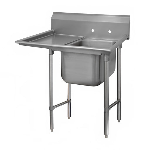 Advance Tabco 93-1-24-24L 46" 1 Compartment Sink w/ 16"L x 20"W Bowl, 12" Deep-cityfoodequipment.com