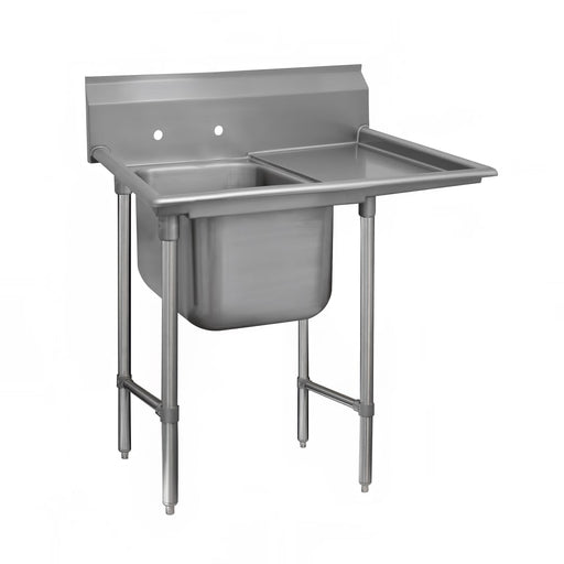 Advance Tabco 93-1-24-24R 46" 1 Compartment Sink w/ 16"L x 20"W Bowl, 12" Deep-cityfoodequipment.com