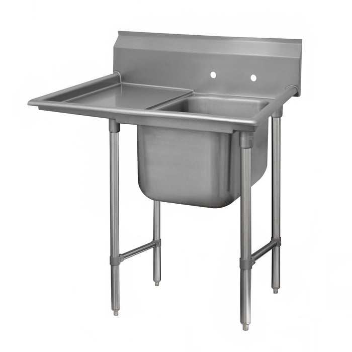 Advance Tabco 93-1-24-36L 58" 1 Compartment Sink w/ 16"L x 20"W Bowl, 12" Deep-cityfoodequipment.com