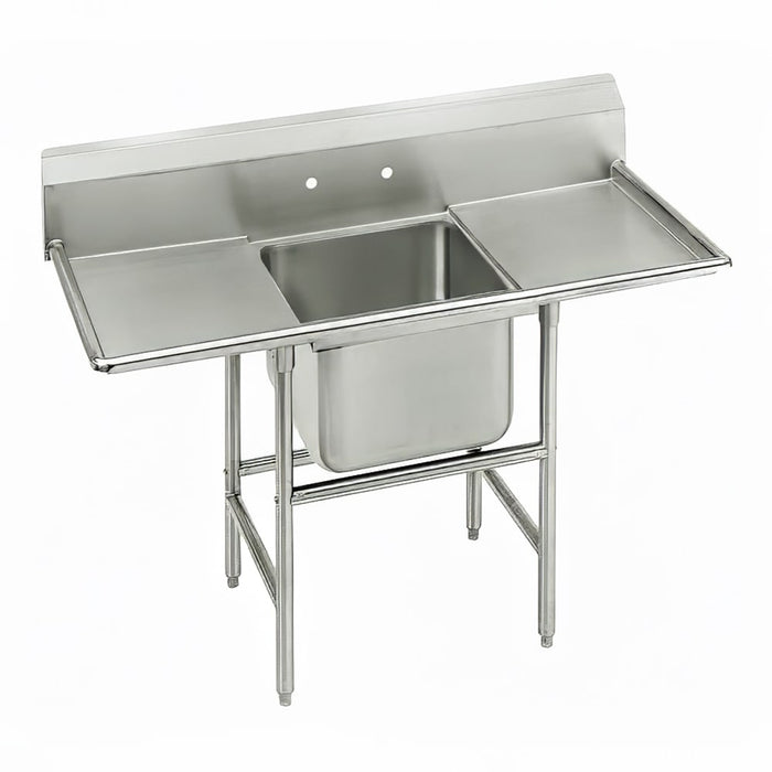 Advance Tabco 93-1-24-36RL 90" 1 Compartment Sink w/ 16"L x 20"W Bowl, 12" Deep-cityfoodequipment.com
