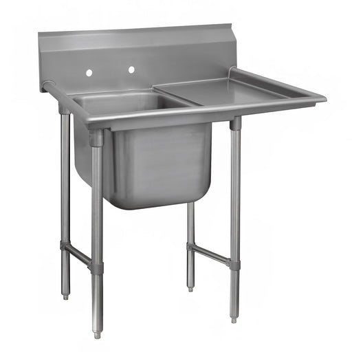 Advance Tabco 93-21-20-24R 50" 1 Compartment Sink w/ 20"L x 20"W Bowl, 12" Deep-cityfoodequipment.com