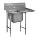 Advance Tabco 93-21-20-24R 50" 1 Compartment Sink w/ 20"L x 20"W Bowl, 12" Deep-cityfoodequipment.com