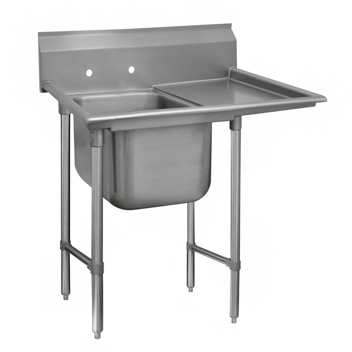 Advance Tabco 93-21-20-36R 62" 1 Compartment Sink w/ 20"L x 20"W Bowl, 12" Deep-cityfoodequipment.com