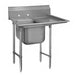 Advance Tabco 93-21-20-36R 62" 1 Compartment Sink w/ 20"L x 20"W Bowl, 12" Deep-cityfoodequipment.com
