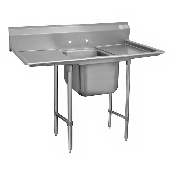 Advance Tabco 93-21-20-36RL 94" 1 Compartment Sink w/ 20"L x 20"W Bowl, 12" Deep-cityfoodequipment.com