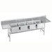 Advance Tabco 93-24-80-36RL 162" 4 Compartment Sink w/ 20"L x 20"W Bowl, 12" Deep-cityfoodequipment.com