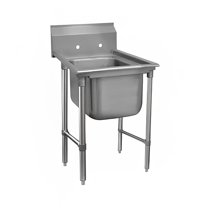 Advance Tabco 93-41-24 35" 1 Compartment Sink w/ 24"L x 24"W Bowl, 12" Deep-cityfoodequipment.com