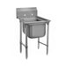 Advance Tabco 93-41-24 35" 1 Compartment Sink w/ 24"L x 24"W Bowl, 12" Deep-cityfoodequipment.com