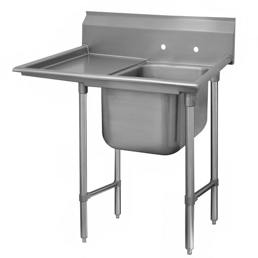 Advance Tabco 93-41-24-24L 54" 1 Compartment Sink w/ 24"L x 24"W Bowl, 12" Deep-cityfoodequipment.com