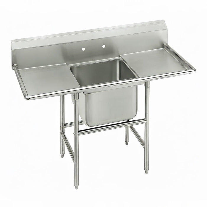 Advance Tabco 93-41-24-24RL 74" 1 Compartment Sink w/ 24"L x 24"W Bowl, 12" Deep-cityfoodequipment.com