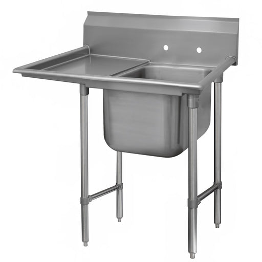 Advance Tabco 93-41-24-36L 66" 1 Compartment Sink w/ 24"L x 24"W Bowl, 12" Deep-cityfoodequipment.com