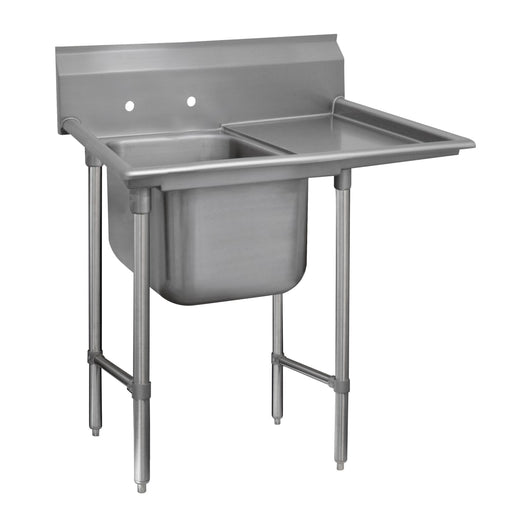 Advance Tabco 93-41-24-36R 66" 1 Compartment Sink w/ 24"L x 24"W Bowl, 12" Deep-cityfoodequipment.com