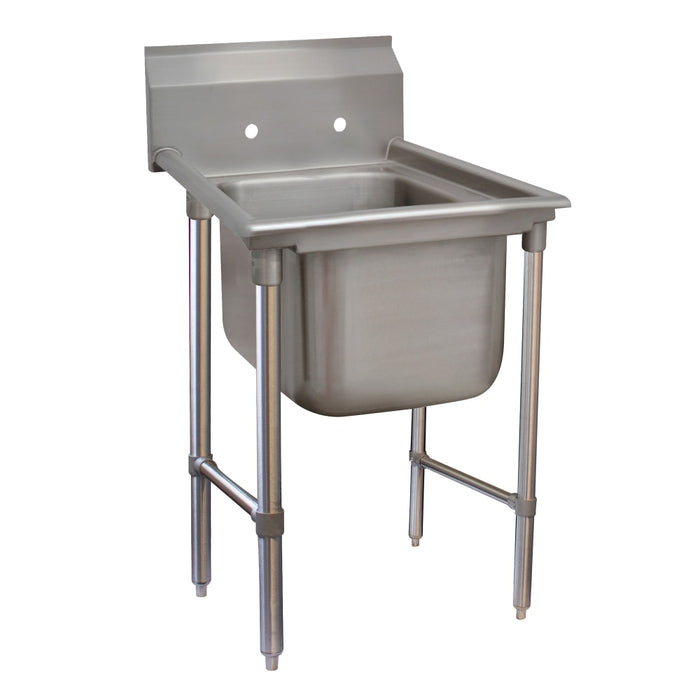 Advance Tabco 93-81-20 31" 1 Compartment Sink w/ 20"L x 28"W Bowl, 12" Deep-cityfoodequipment.com